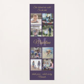 2-zijdig aangepaste mantra Paarse en gouden monogr Yogamat (Voorkant)