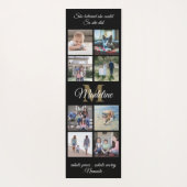 2-zijdig aangepaste mantra zwart en goud monogram  yogamat (Achterkant)