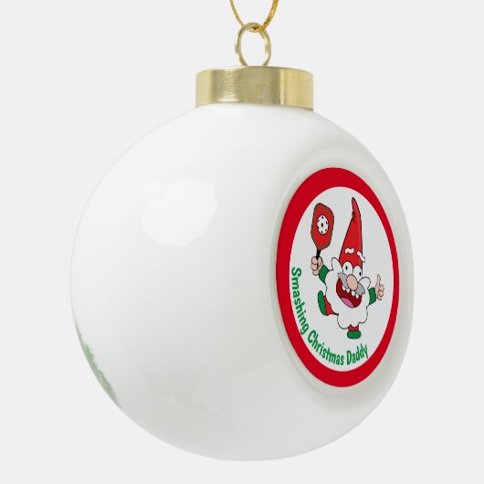🎅 2-zijdig aanpasbare kerstbeker met kerstbal keramische bal ornament (Links)