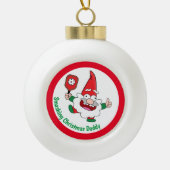 🎅 2-zijdig aanpasbare kerstbeker met kerstbal keramische bal ornament (Voorkant)