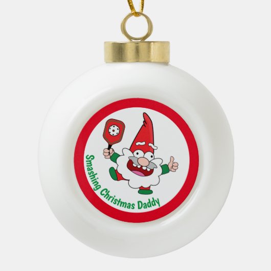 🎅 2-zijdig aanpasbare kerstbeker met kerstbal keramische bal ornament (Voorkant)