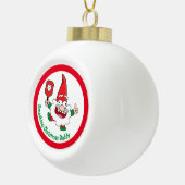 🎅 2-zijdig aanpasbare kerstbeker met kerstbal keramische bal ornament (Rechts)