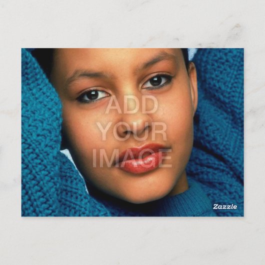 2-zijdig ACTOR & model witte hoofdfoto Comp Briefkaart (Achterkant)