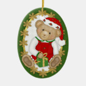 2-zijdig - Beary Merry Teddy Bear Ornament (Voorkant)