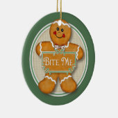 2-zijdig - Bite Me Gingerbread Man Ornament (Rechts)