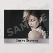 2-zijdig Briefkaart voor hoofdopname en modelkopte (Voorkant)