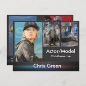 2-zijdig Briefkaart voor hoofdopname en modelkopte (Voorkant / Achterkant)