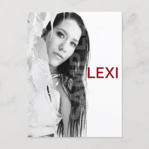 2-zijdig Briefkaart voor hoofdopname en modelkopte