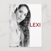 2-zijdig Briefkaart voor hoofdopname en modelkopte (Voorkant)