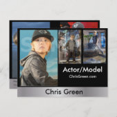 2-zijdig Briefkaart voor hoofdopname en modelkopte (Voorkant / Achterkant)