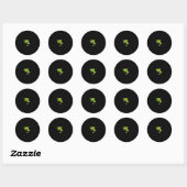 2-zijdig Cancun Mexico Ronde Sticker (Vel)