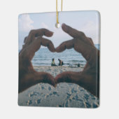  2-zijdig Elegant Scrolls 2 Photo Ceram Keramisch Ornament (Links)