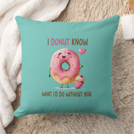 2-zijdig gepersonaliseerd knuffel donut-werpkussen kussen