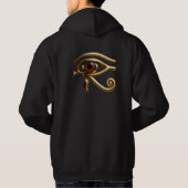 2-zijdig Gouden Oog van Horus Hoodie (Achterkant)