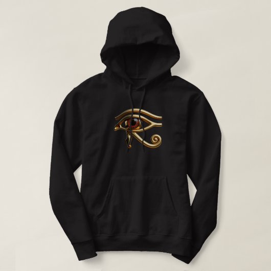2-zijdig Gouden Oog van Horus Hoodie (Design voorkant)