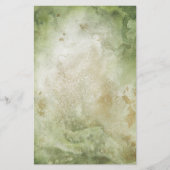 2-zijdig groen- en Gold-Waterverf zeeppapier (Voorkant)