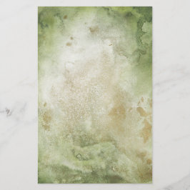 2-zijdig groen- en Gold-Waterverf zeeppapier