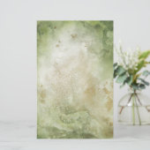 2-zijdig groen- en Gold-Waterverf zeeppapier (Staand voorkant)