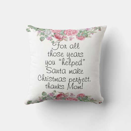 2-zijdig kerstcadeau voor moeder. met rozen kussen (Achterkant)