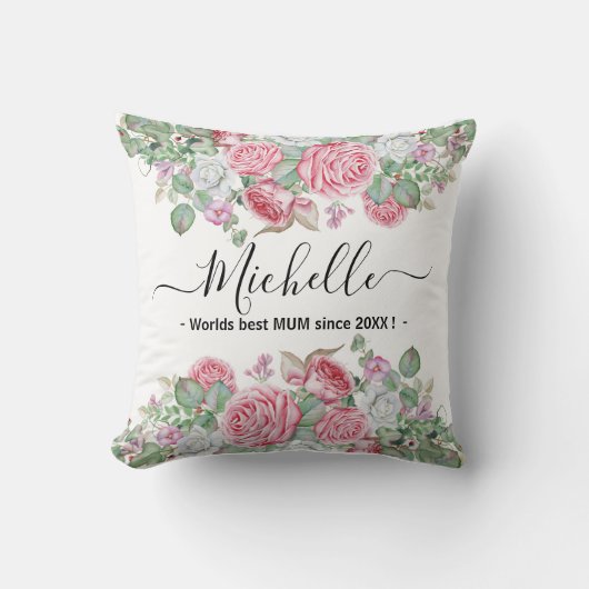 2-zijdig kerstcadeau voor moeder. met rozen kussen (Voorkant)