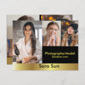 2-zijdig koploper en model hoofdopname Comp Briefkaart (Voorkant / Achterkant)