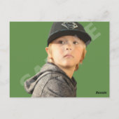 2-zijdig koplopkaart, groen voor actor-model briefkaart (Achterkant)