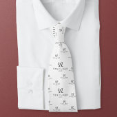 2-zijdig Logo patroon Zakenmerk Personeel Stropdas