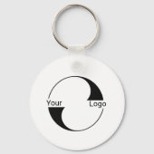 2-zijdig, Logo, QR Code, Bedrijf, Bedrijfs-URL Sleutelhanger (Voorkant)