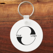 2-zijdig, Logo, QR Code, Bedrijf, Bedrijfs-URL Sleutelhanger (Voorkant)