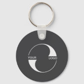 2-zijdig logo, QR-code, bedrijf, bedrijfswebsite Sleutelhanger (Voorkant)