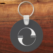 2-zijdig logo, QR-code, bedrijf, bedrijfswebsite Sleutelhanger (Voorkant)
