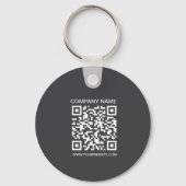 2-zijdig logo, QR-code, bedrijf, bedrijfswebsite Sleutelhanger (Achterkant)