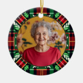2-zijdig Memorial Christmas plaid ornament (Voorkant)