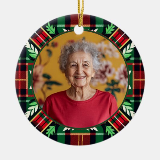 2-zijdig Memorial Christmas plaid ornament (Voorkant)