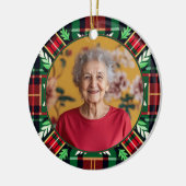 2-zijdig Memorial Christmas plaid ornament (Links)