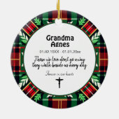 2-zijdig Memorial Christmas plaid ornament (Achterkant)