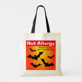 2-zijdig Nut Allergy Nut-Free Snoep Halloween Trea Tote Bag (Achterkant)