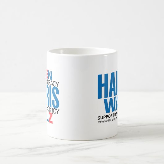 2-zijdig redde democratie / bracht blije mok terug (Center)