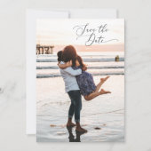 2-zijdig Save the Date Photo Card - minimaal (Voorkant)