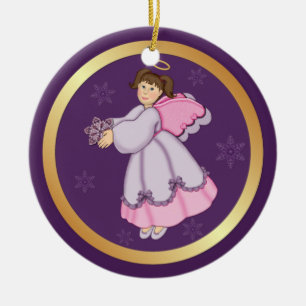 2-zijdig - Snowflake Angel Ornament