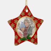 2-zijdig - Snowflake Holiday Foto Ornament (Rechts)