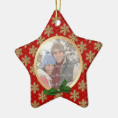 2-zijdig - Snowflake Holiday Foto Ornament (Links)