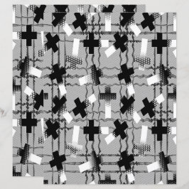 2-zijdig 'Sown in Faith' Lt Grayscale scrapboekpag