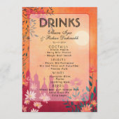 2-zijdig Sunset Serenade Wedding Menu (Voorkant)