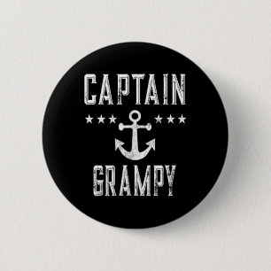 (2-zijdige afdruk) Vintage Captain Grampy Vaart Li Ronde Button 5,7 Cm