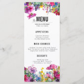 2-zijdige bruiloft MENU & DRINKEN Meadow Bloom (Voorkant)