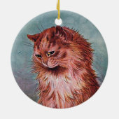 2-zijdige Bruine Tabby Katten · Louis Wain · Ornam Keramisch Ornament (Achterkant)