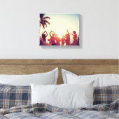 2-zijdige Elegant Scrolls 2 Foto Canvas Afdruk (Insitu (Slaapkamer))