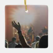  2-zijdige Elegant Scrolls 2 Foto Keramisch Ornament (Voorkant)