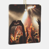  2-zijdige Elegant Scrolls 2 Foto Keramisch Ornament (Rechts)